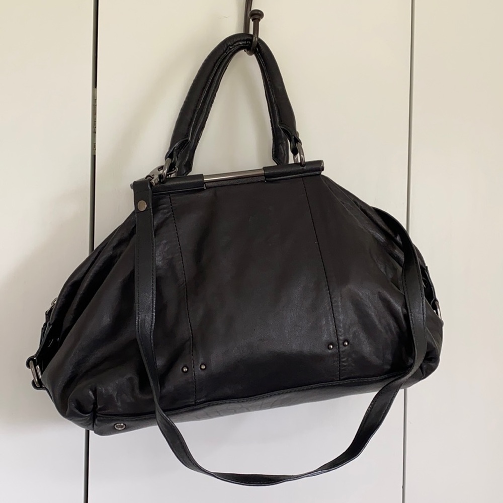 Kenneth Cole New York Black Leather Bag
